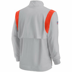 Cleveland Browns Nike Sideline Coach Chevron Lockup Quarter-Zip Long Sleeve Top