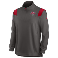 Tampa Bay Buccaneers Nike Sideline Coach Chevron Lockup Quarter-Zip Long Sleeve Top