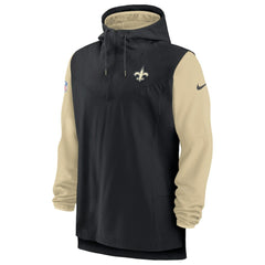 New Orleans Saints Nike Sideline Player Quarter-Zip Hoodie