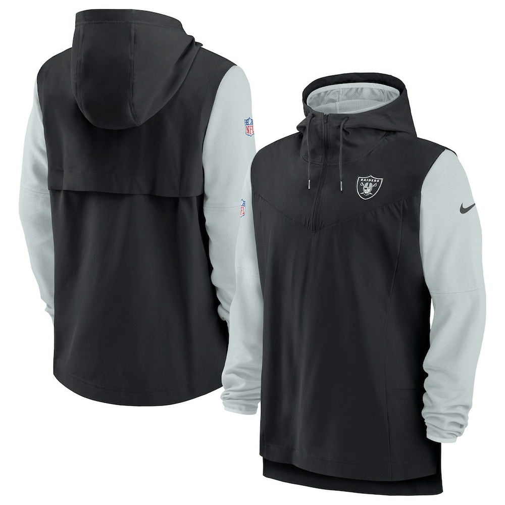 Las Vegas Raiders Nike Sideline Player Quarter-Zip Hoodie Jacket