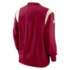 Washington Commanders Nike Sideline Athletic Stack V-Neck Pullover Windshirt Jacket