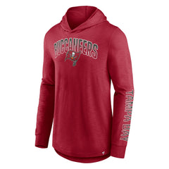 Tampa Bay Buccaneers Fanatics Front Runner Long Sleeve Hooded T-Shirt