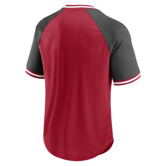 Tampa Bay Buccaneers Fanatics Second Wind Raglan V-Neck T-Shirt