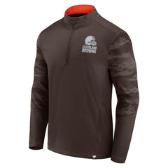 Cleveland Browns Fanatics Ringer Quarter-Zip Jacket