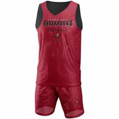 Tampa Bay Buccaneers FOCO Colorblock Mesh V-Neck & Shorts Set