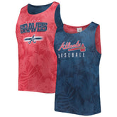 Atlanta Braves FOCO Floral Reversible Mesh Tank Top | MLB For sale