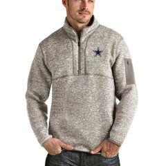 Dallas Cowboys Antigua Fortune Quarter-Zip Pullover Jacket