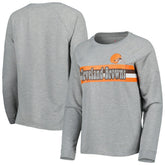 Cleveland Browns Juniors All Striped Up Raglan Long Sleeve T-Shirt