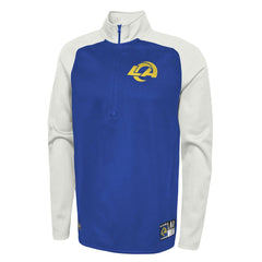 Los Angeles Rams New Era Combine Authentic O-Line Raglan Half-Zip Jacket