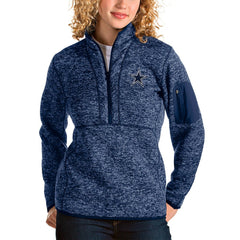 Dallas Cowboys Antigua Women's Fortune Half-Zip Pullover Jacket