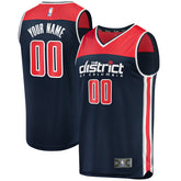 Washington Wizards Fast Break Replica Custom Jersey Navy Outlet