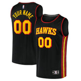 Atlanta Hawks Fast Break Replica Custom Jersey Black New