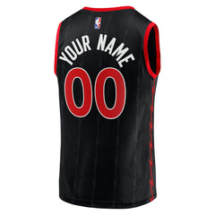 Toronto Raptors Fast Break Replica Custom Jersey Black Discount