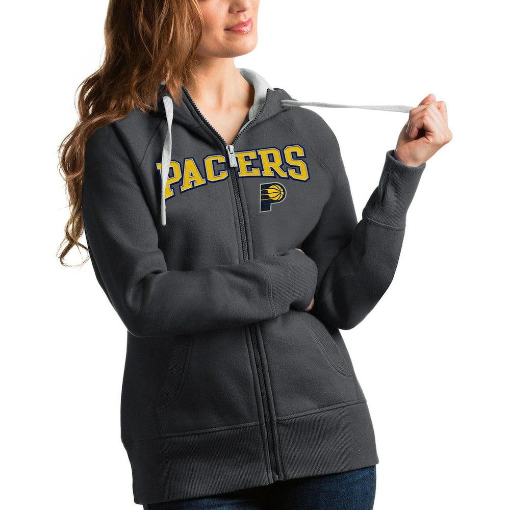 Indiana Pacers Antigua Women's Team Victory Full-Zip Hoodie On Sale