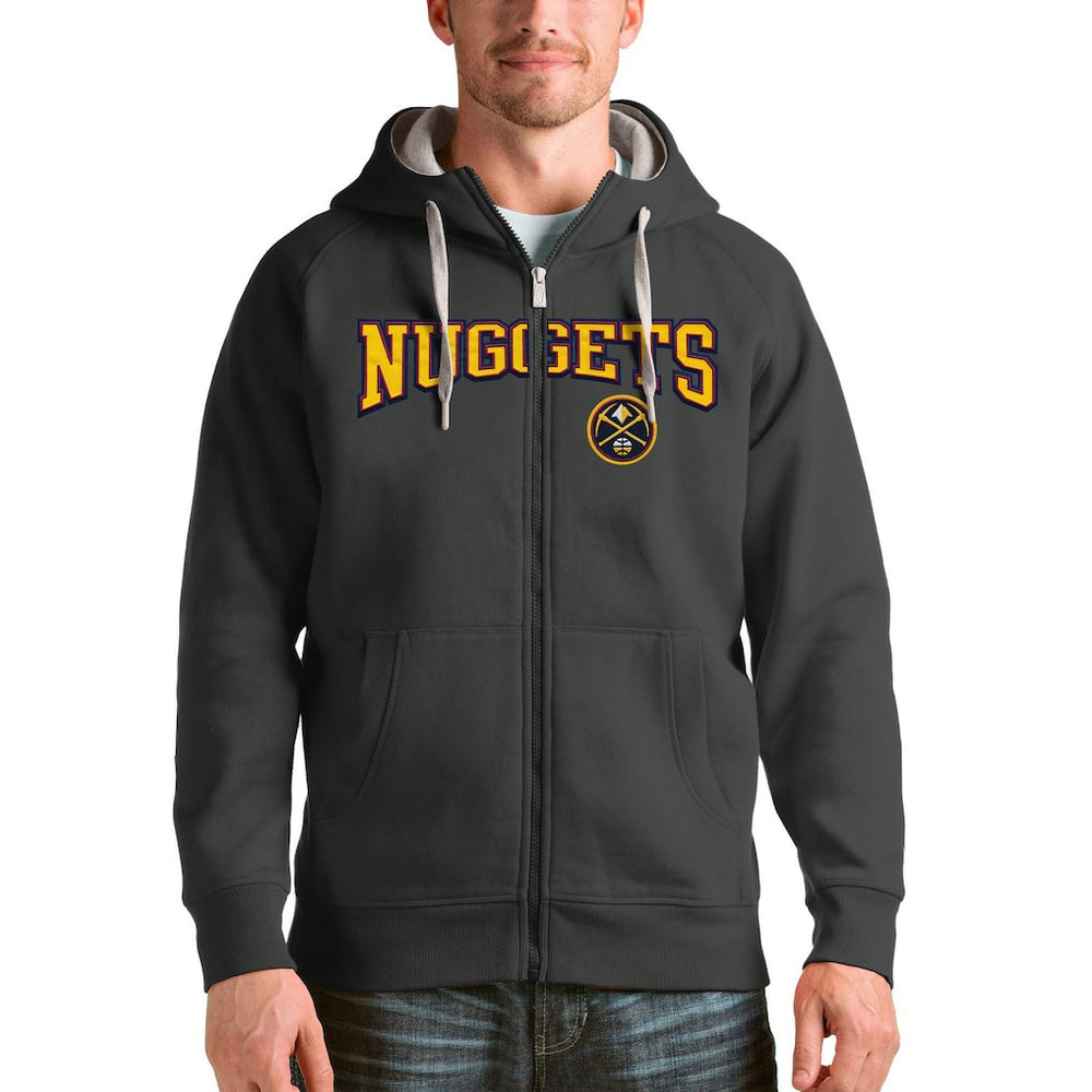 Denver Nuggets Antigua Victory Full-Zip Hoodie sale On Sale