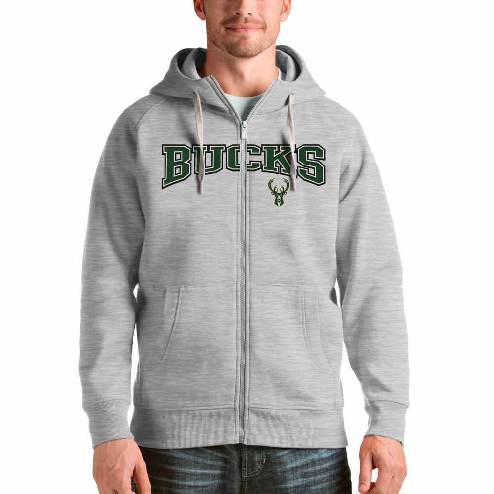 Milwaukee Bucks Antigua Victory Full-Zip Hoodie New