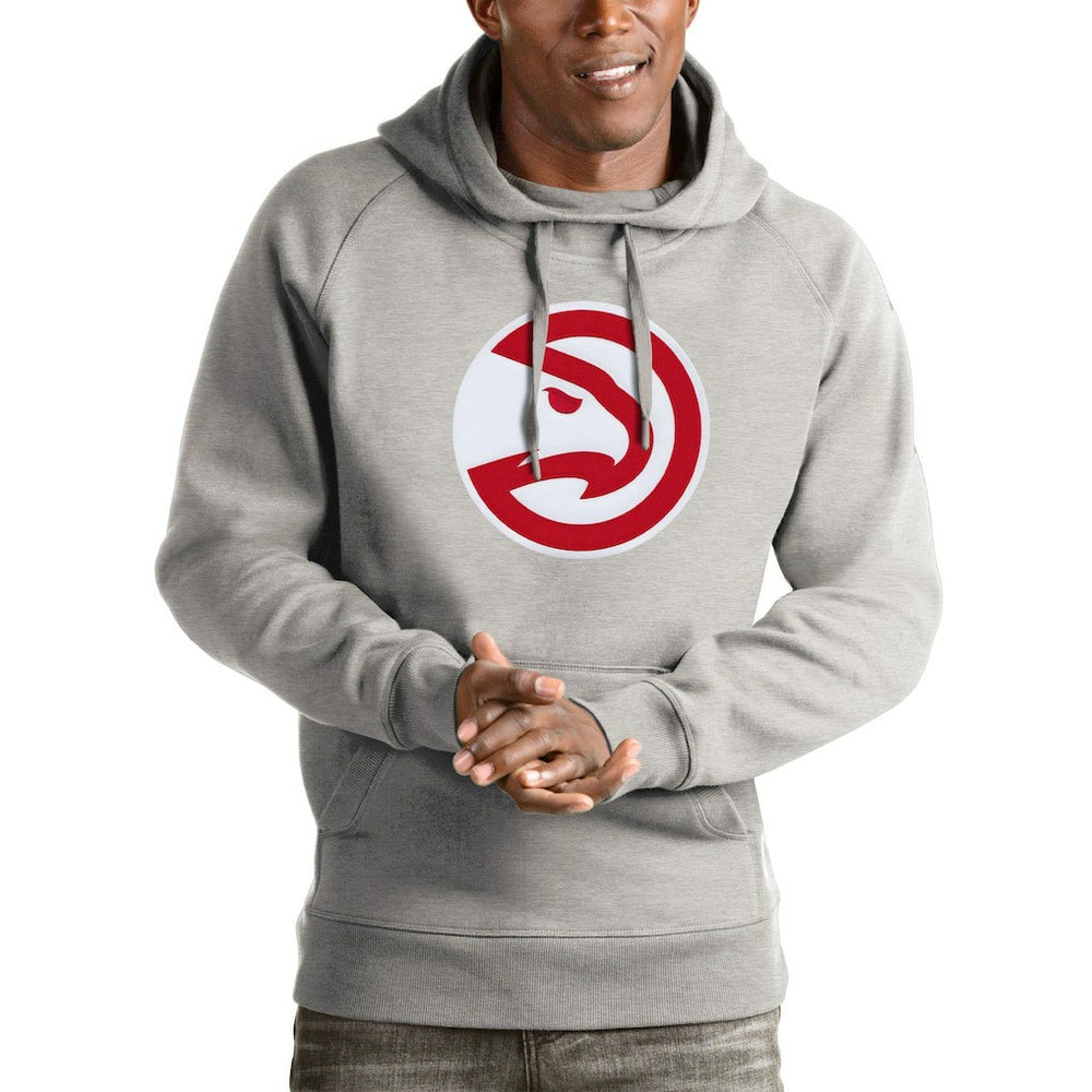 Atlanta Hawks Antigua Logo Victory Pullover Hoodie On Sale