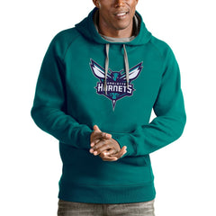 Charlotte Hornets Antigua Logo Victory Pullover Hoodie Online