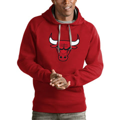 Chicago Bulls Antigua Logo Victory Pullover Hoodie Discount