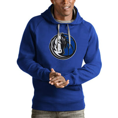 Dallas Mavericks Antigua Logo Victory Pullover Hoodie sale Online