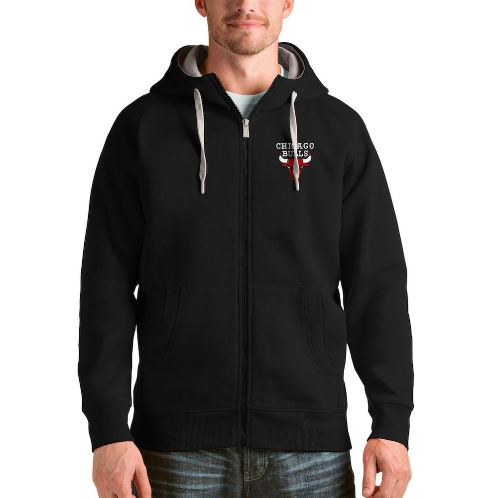 Chicago Bulls Antigua Logo Victory Full-Zip Hoodie Online