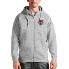 Detroit Pistons Antigua Logo Victory Full-Zip Hoodie sale On Sale