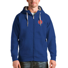 Detroit Pistons Antigua Logo Victory Full-Zip Hoodie sale Discount