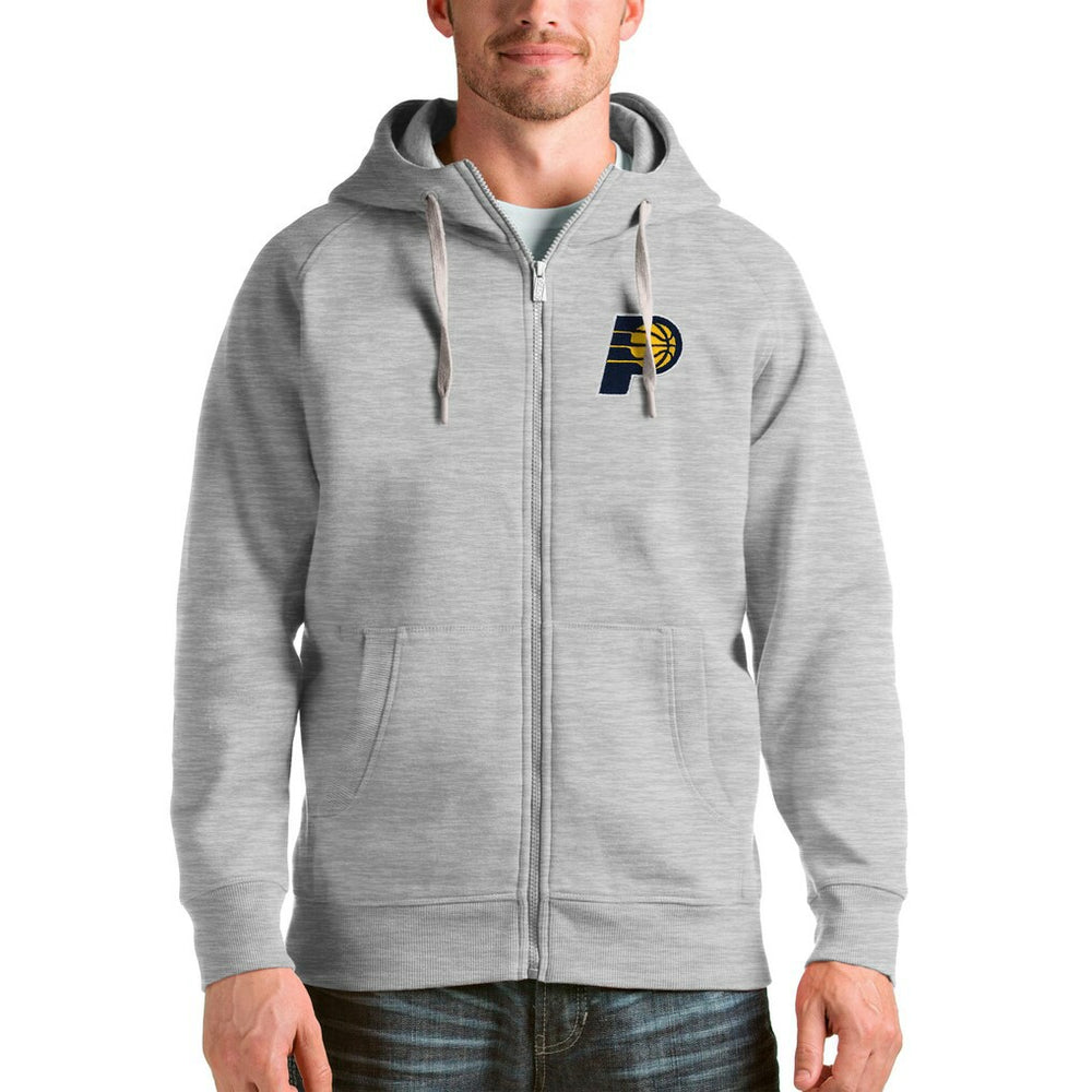 Indiana Pacers Antigua Logo Victory Full-Zip Hoodie On Sale