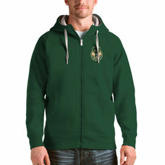 Milwaukee Bucks Antigua Logo Victory Full-Zip Hoodie For Sale