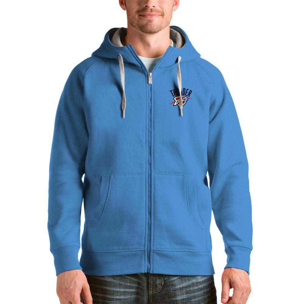 Oklahoma City Thunder Antigua Logo Victory Full-Zip Hoodie Online