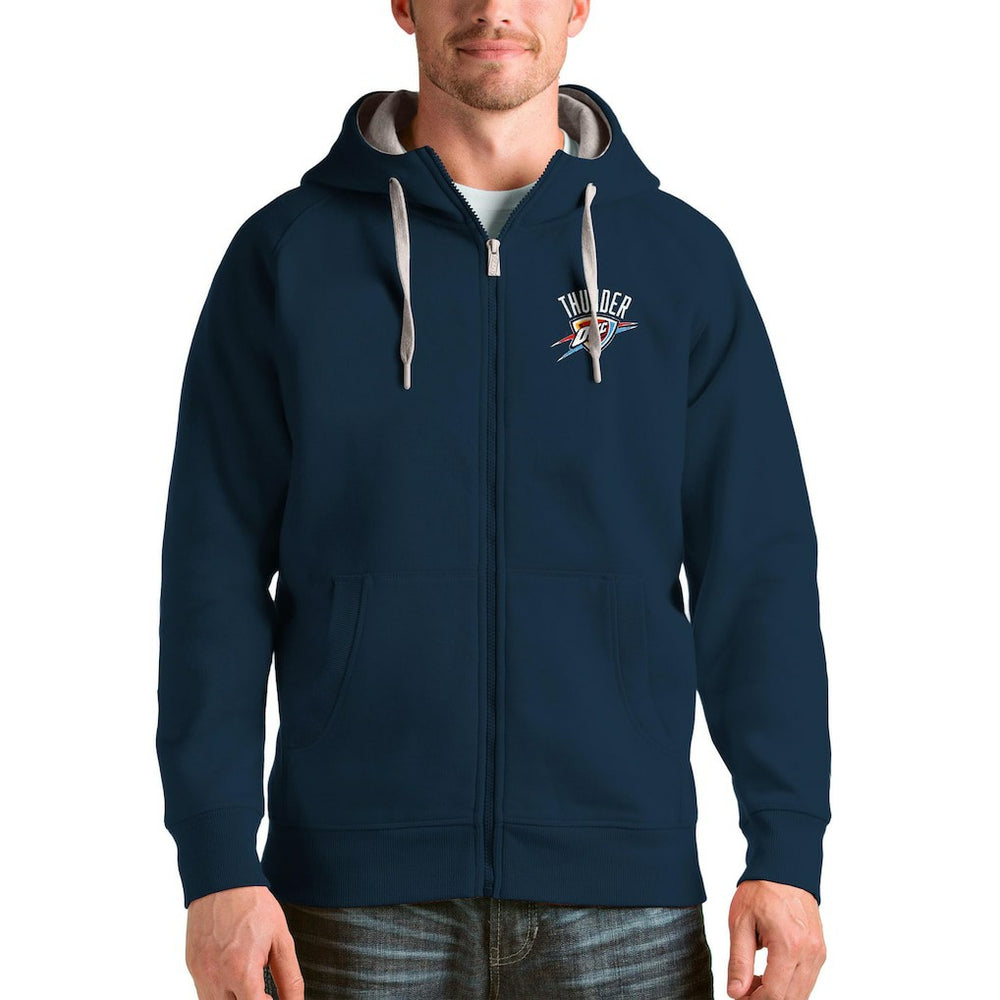 Oklahoma City Thunder Antigua Logo Victory Full-Zip Hoodie Online