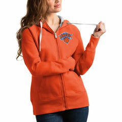 New York Knicks Antigua Women's Victory Full-Zip Hoodie Outlet