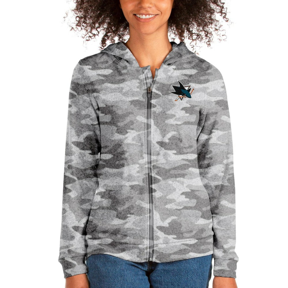 San Jose Sharks Antigua Absolute Full-Zip Hoodie Outlet