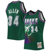 Ray Allen Milwaukee Bucks 1996/97 Hardwood Classics NBA 75th Anniversary Diamond Swingman Jersey Online
