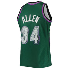 Ray Allen Milwaukee Bucks 1996/97 Hardwood Classics NBA 75th Anniversary Diamond Swingman Jersey Online