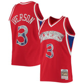 Allen Iverson Philadelphia 76ers 1996/97 Hardwood Classics NBA 75th Anniversary Diamond Swingman Jersey Discount