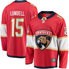 Anton Lundell Florida Panthers Fanatics Home Breakaway Player Jersey Outlet