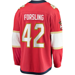 Gustav Forsling Florida Panthers Fanatics Home Breakaway Player Jersey Discount