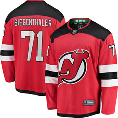 Jonas Siegenthaler New Jersey Devils Fanatics Home Breakaway Player Jersey On Sale