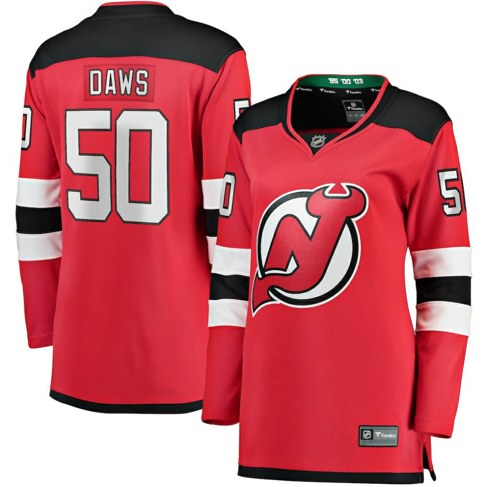 Nico Daws New Jersey Devils Fanatics Women's Home Breakaway Player Jersey For Sale