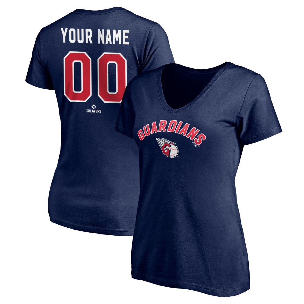 Cleveland Guardians Women's Personalized Winning Streak V-Neck T-Shirt | MLB On Sale
