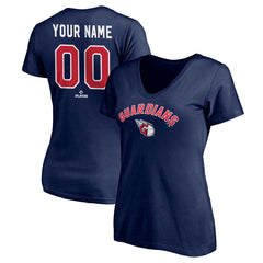 Cleveland Guardians Women's Personalized Winning Streak V-Neck T-Shirt | MLB On Sale