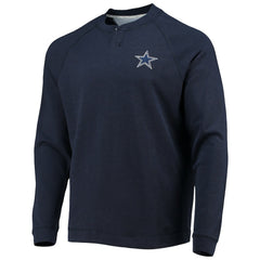 Dallas Cowboys Tommy Bahama Sunset Slub Raglan Henley Long Sleeve T-Shirt
