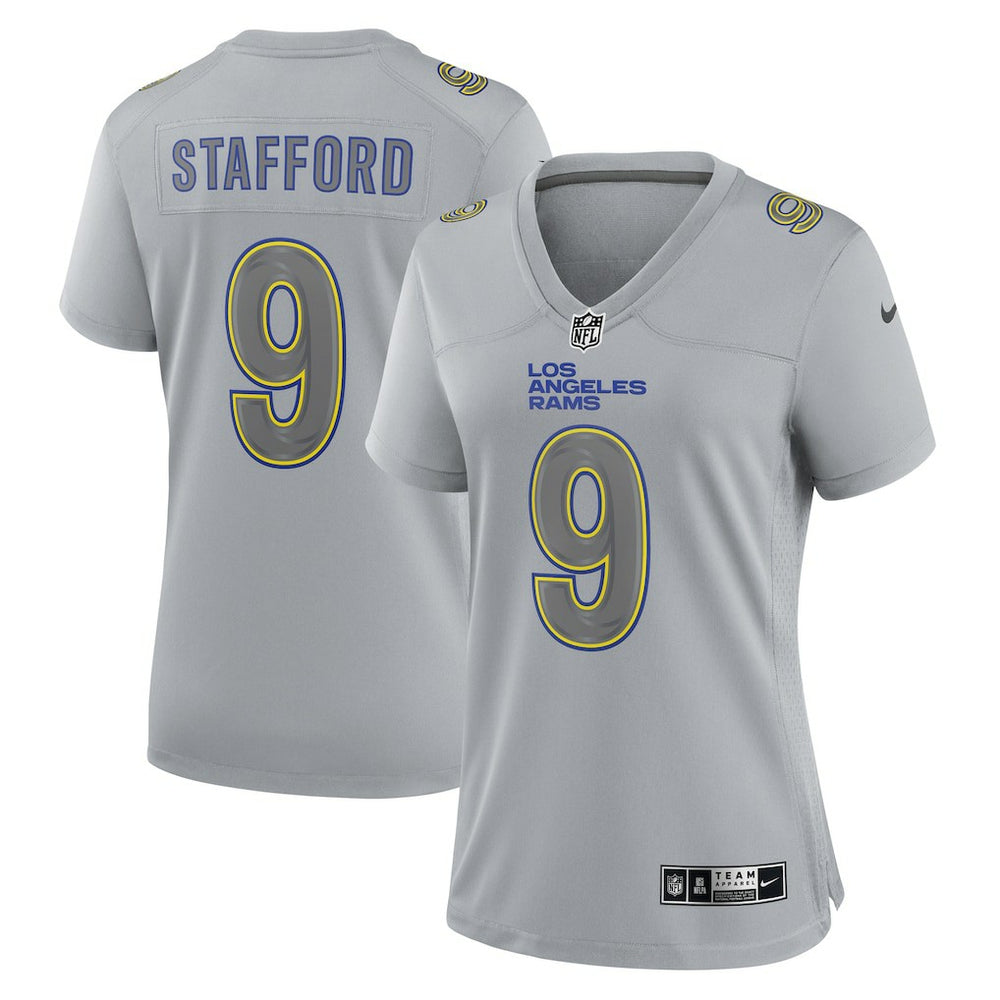 Los Angeles Rams Nike Matthew Stafford Women's Atmosphere Fashion Game Jersey