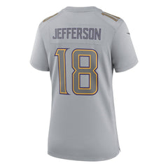 Minnesota Vikings Nike Justin Jefferson Women's Atmosphere Fashion Game Jersey