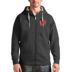Calgary Flames Antigua Logo Victory Full-Zip Hoodie Outlet