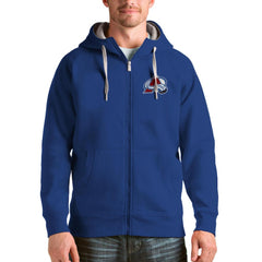 Colorado Avalanche Antigua Logo Victory Full-Zip Hoodie For Sale