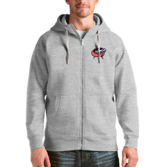 Columbus Blue Jackets Antigua Logo Victory Full-Zip Hoodie Discount