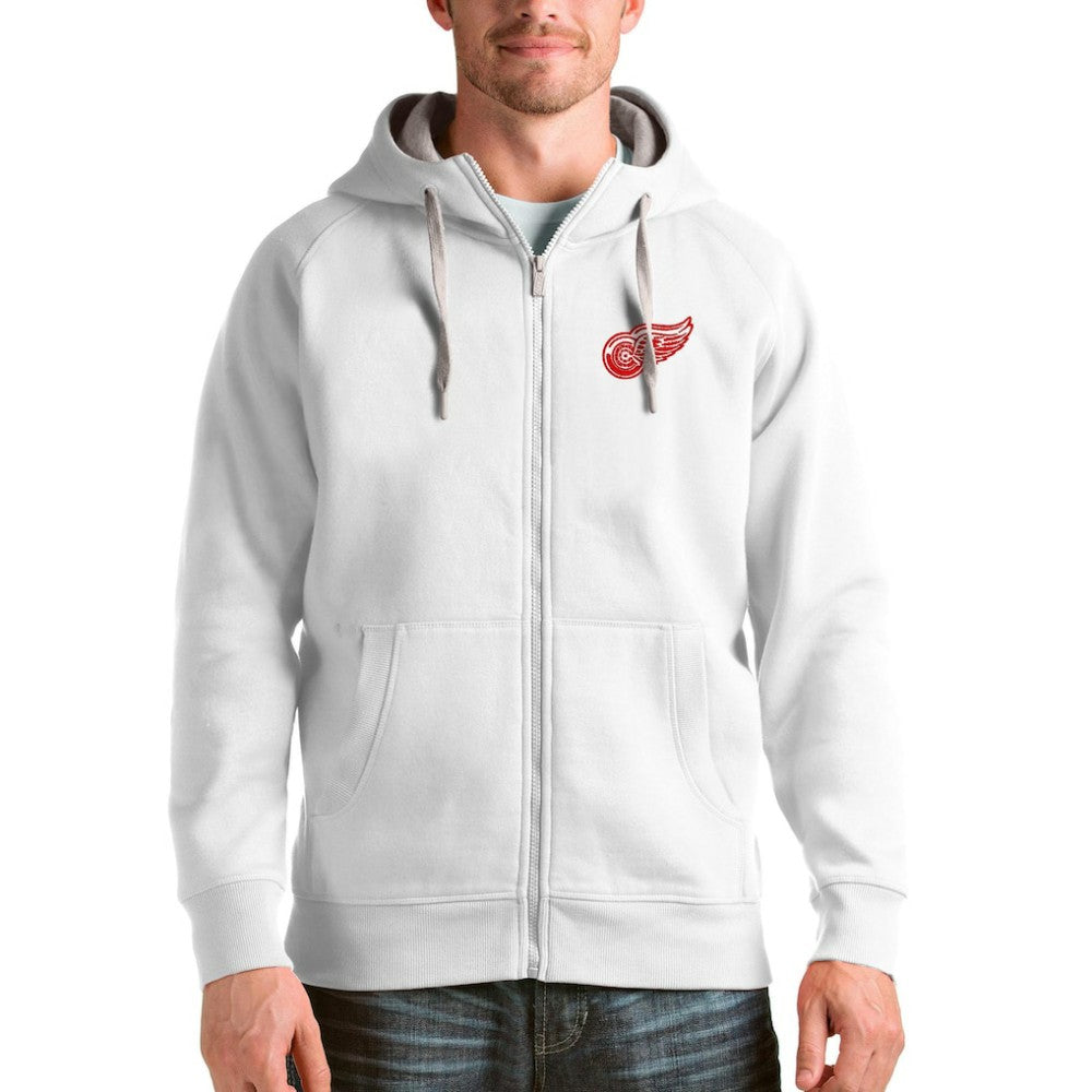 Detroit Red Wings Antigua Logo Victory Full-Zip Hoodie Outlet