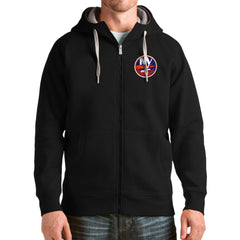 New York Islanders Antigua Logo Victory Full-Zip Hoodie Outlet